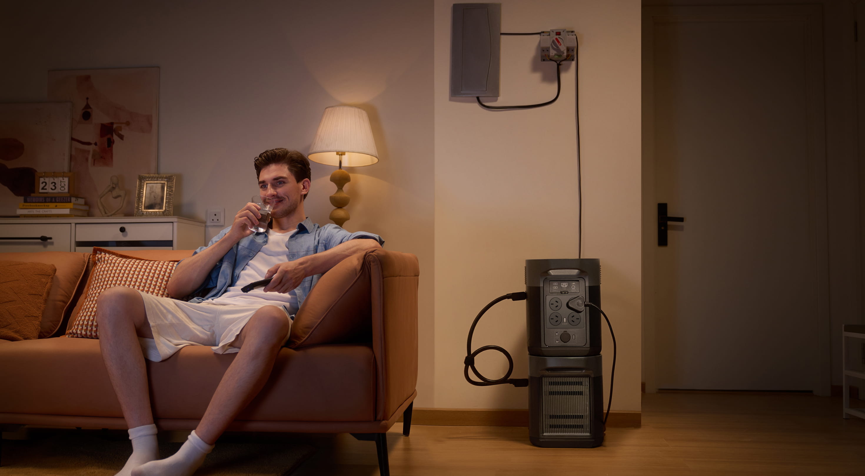 Plug-and-play home backup power solution