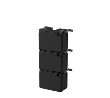 Batteries installed with Mounting Clamp