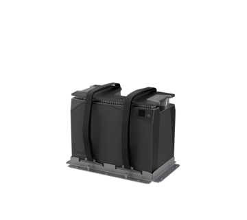 Battery installed with Mounting Strap