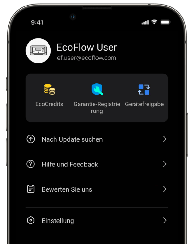 Nehmen Sie am EcoCredits-Prämienprogramm teil, erhalten Sie Benachrichtigungen und schalten Sie noch mehr Funktionen frei.