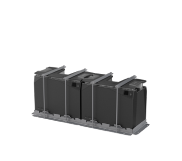 Batteries installed with Mounting Bracket