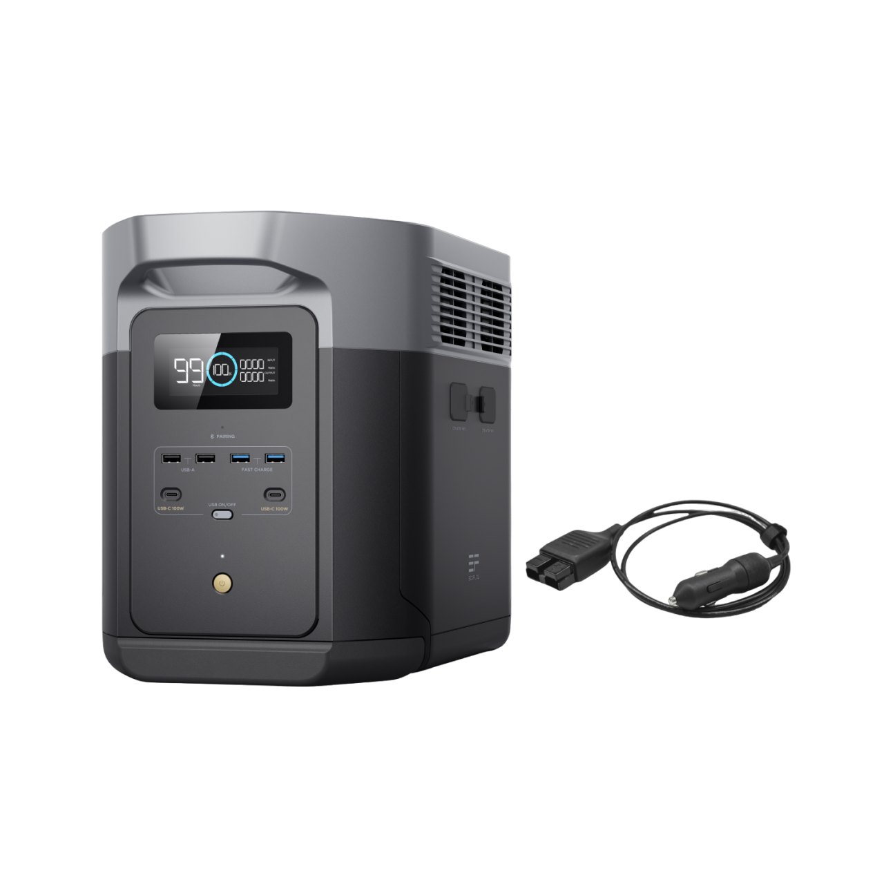 DELTA 2 Max+ EcoFlow Anderson to Cigarette cable